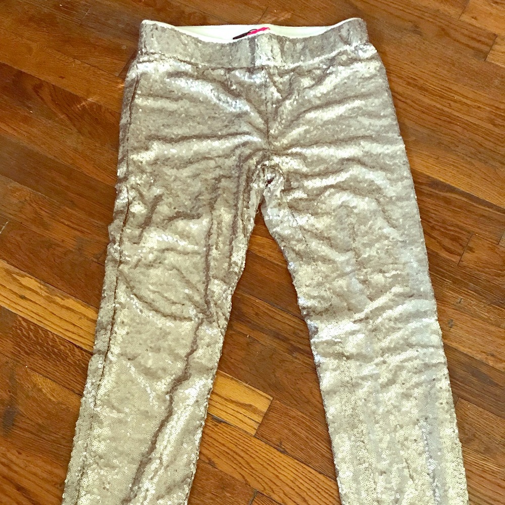 Gold sequin pants NEW